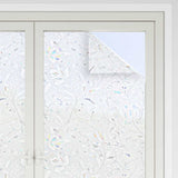 VidaXL Fensterfolien 2 Stk. mattes Blumenmuster PVC