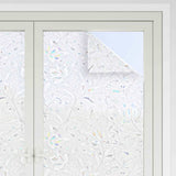 VidaXL Fensterfolien 4 Stück mattes Blumenmuster PVC