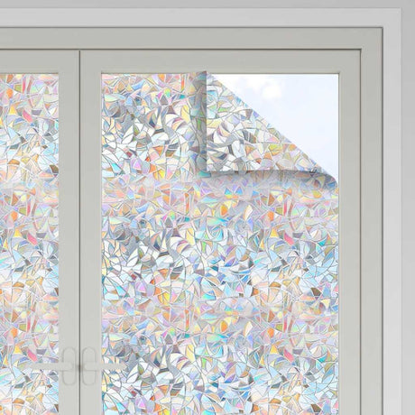 VidaXL Fensterfolien 5 Stk. mattes 3D-Regenbogenmuster PVC