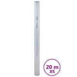 Vidaxl sunfolies 5 st statique réfléchie pvc argent coloré