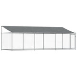 Loft Vidaxl se střechou a dveřmi 6x2x2 m galvanizovaná ocel šedá