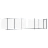 Loft Vidaxl se dveřmi 6x2x1,5 m Galvanizovaná ocel šedá