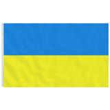 VidaXL Flagge mit Fahnenmast Ukraine 5,55 m Aluminium
