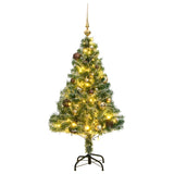 Vidaxl Kunstkerstboom 150 LEDS julekugler og sne 150 cm