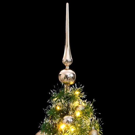VidaXL Künstlicher Weihnachtsbaum 150 LEDs, Kugeln und Schnee 150 cm