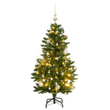 Vidaxl Kunstkerstboom con cardini 150 LED e palle di Natale 150 cm