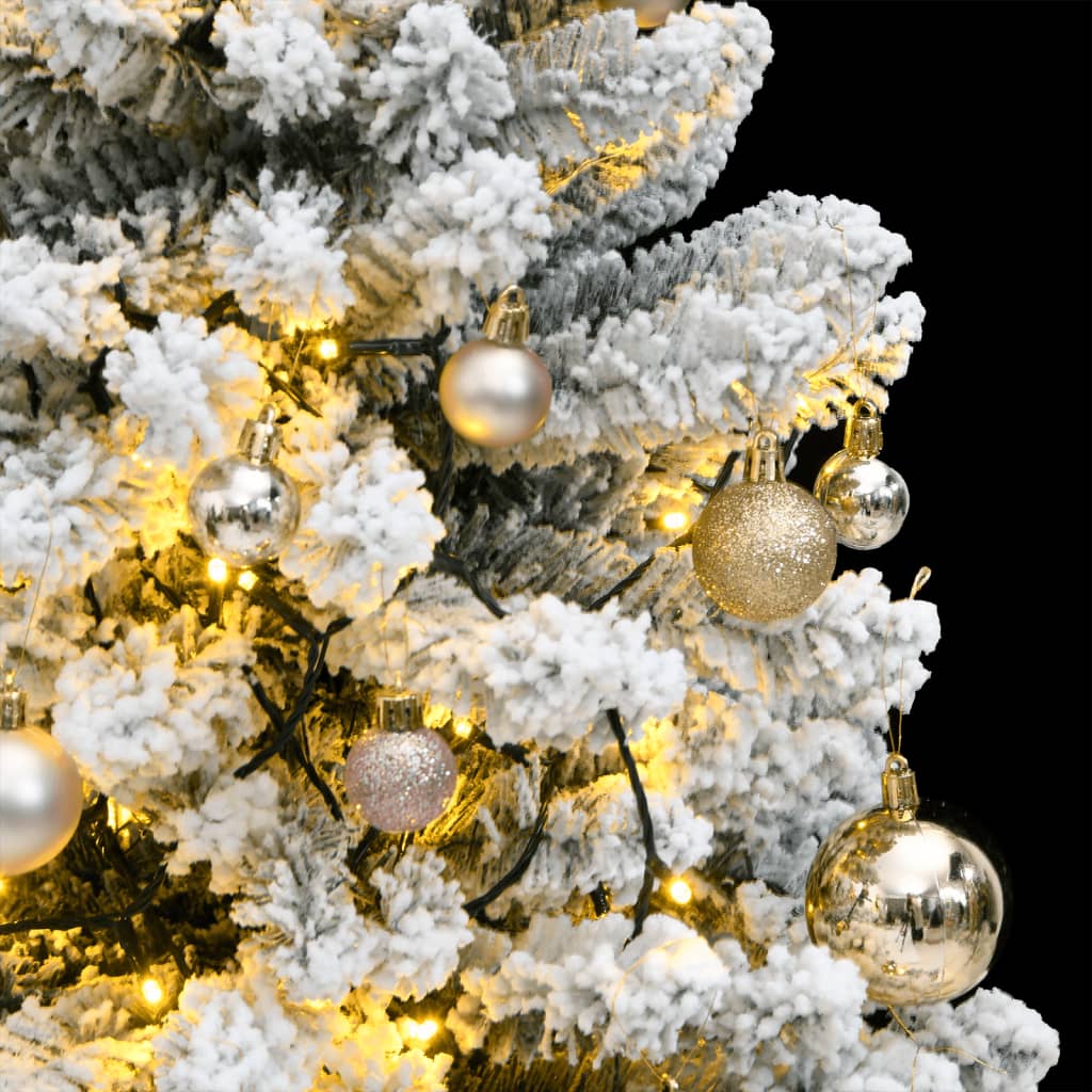 Vidaxl Kunstkerstboom avec des charnières 150 balles LED et de Noël 120 cm