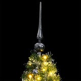 Vidaxl Kunstkerstboom 150 LED Ballas de Navidad y nieve de 150 cm