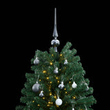 Vidaxl Kunstkerstboom with hinges 300 LEDs and Christmas balls 240 cm