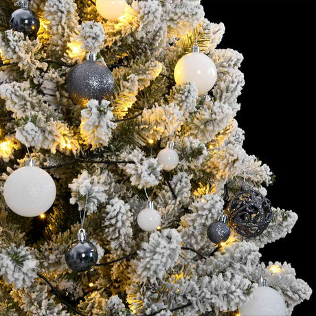 VidaXL Künstlicher Weihnachtsbaum mit Scharnieren 300 LEDs und Weihnachtskugeln 180 cm