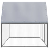 Vidaxl Chicken Cage 3x2x2 M verzinkte Stahl Silber und grau