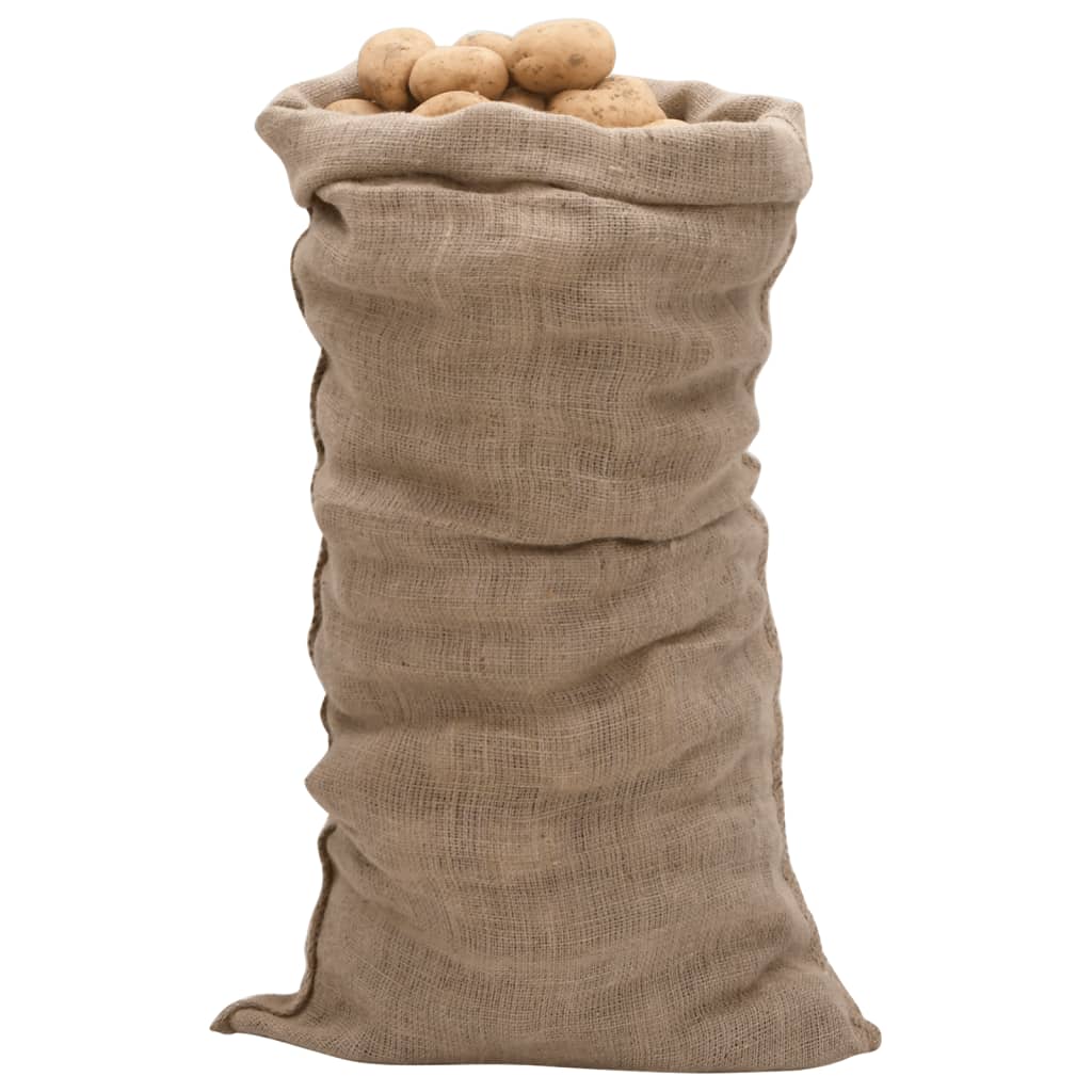 Vidaxl Jute Sacs 10 pièces 220 g m² 65x135 cm 100% jute