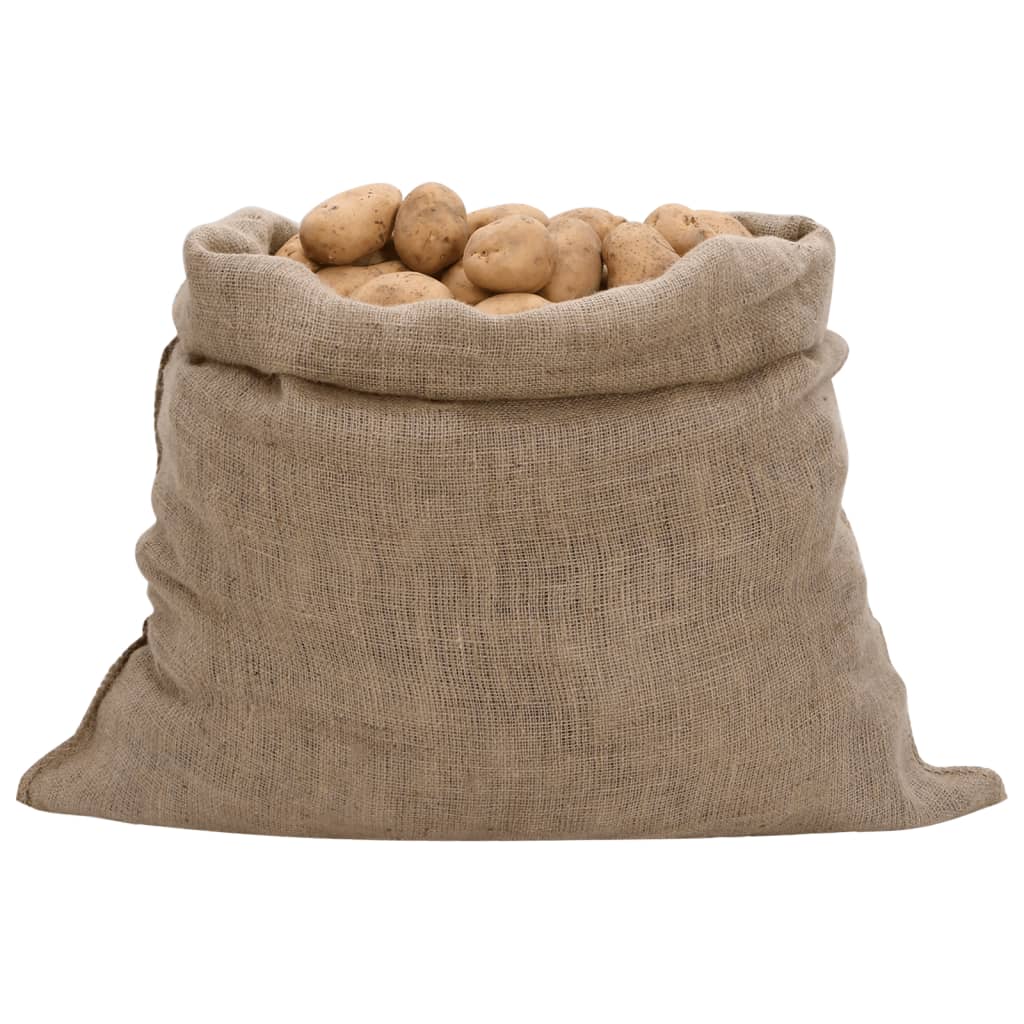 Vidaxl Jute -Taschen 5 Stück 220 g m² 100x110 cm 100% Jute