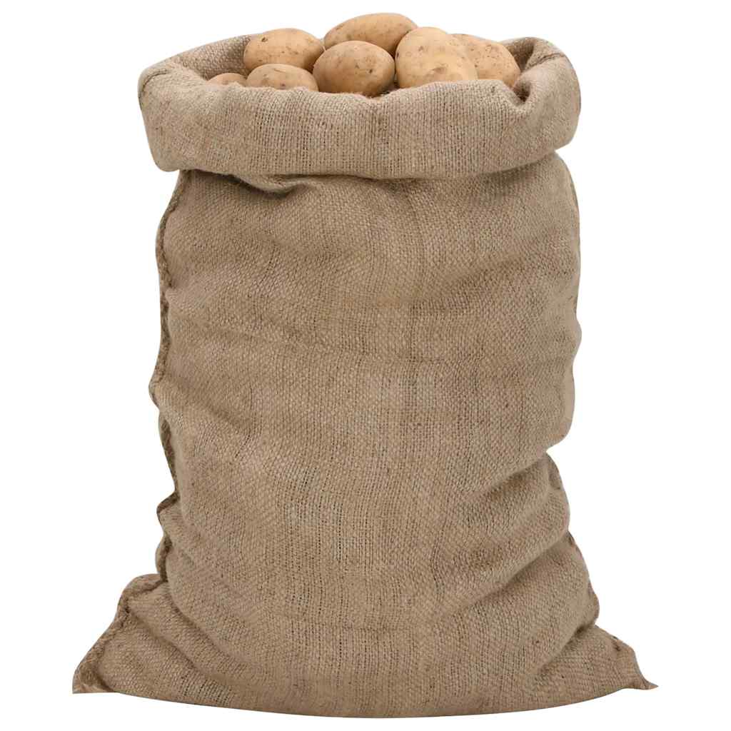 VidaXL Jutebeutel 30 Stück 340 g m² 60x105 cm 100 % Jute