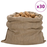 Vidaxl jute väskor 30 stycken 340 g m² 100x110 cm 100% jute