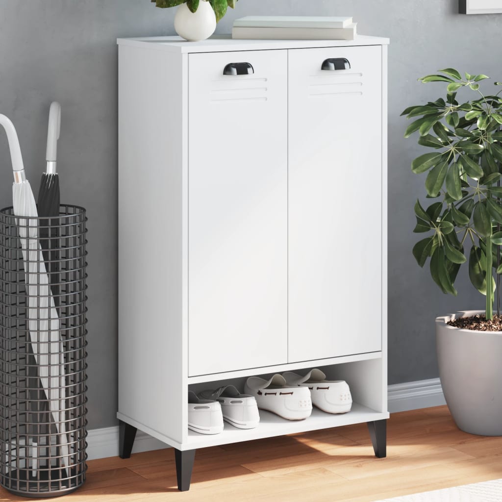 VidaXL Shoe cabinet Viken Properted Wood White