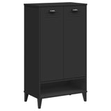 VidaXL Shoe cabinet Viken Properted Wood Black