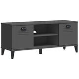 Vidaxl Schuhbank Viken 106x35x45 cm Holzwerkstoff Anthrazitgrau