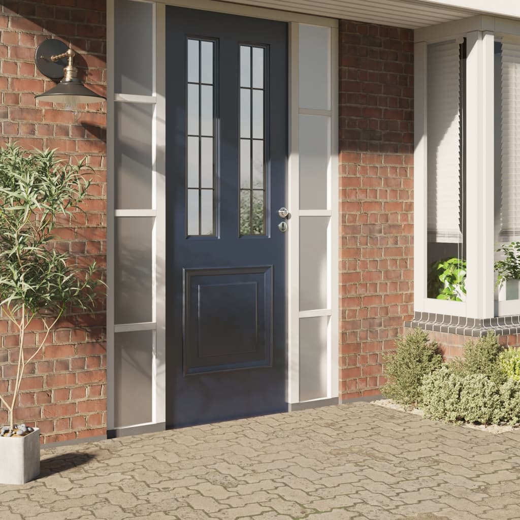 Vidaxx Fensterfolie statisch mattgrau 90 x 1000 cm PVC