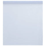 VIDAXL FILM FILM STATIQUE MATTE STATIQUE Transparent blanc 45x1000 cm PVC