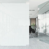 Película de ventana de Vidaxl Matte estático transparente blanco 45x2000 cm PVC