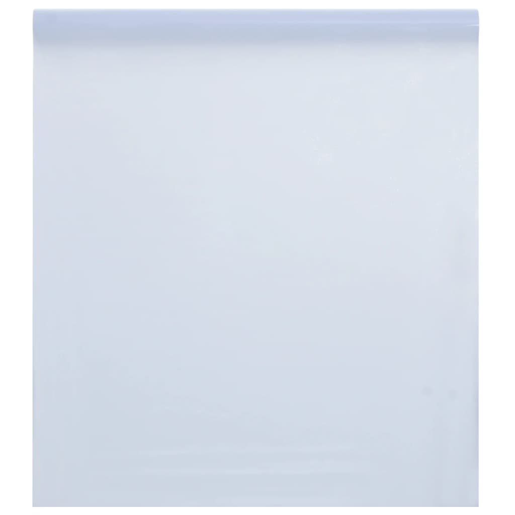 Película de ventana de Vidaxl estático Matte transparente blanco 60x500 cm PVC