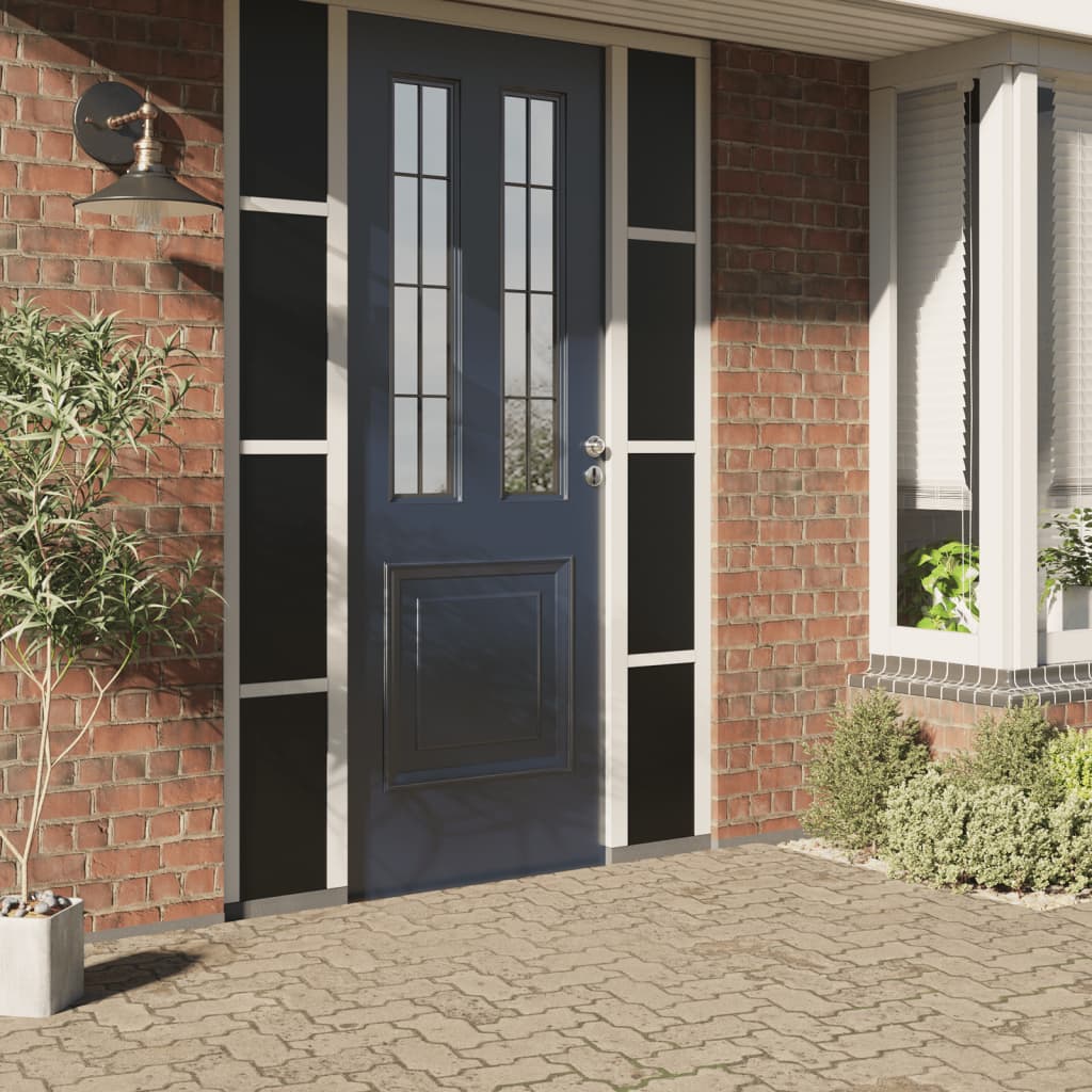 Vidaxx Fensterfolie statisch mattschwarz 45 x 2000 cm PVC