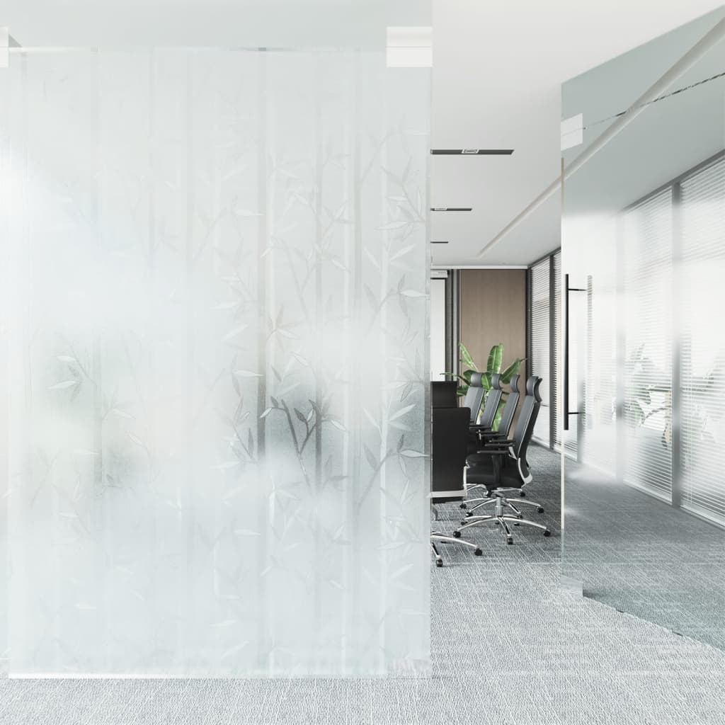 Vidaxl Window Film Bamboo wzór Mat 60x500 cm PVC