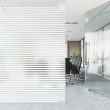 Vidaxx Fensterfolie Streifenmuster matt 90x500 cm PVC