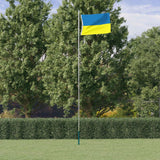 Vidaxl flag Ukraine with brass eyes 90x150 cm