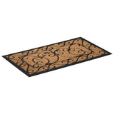 Vidaxx Fußmatte rechteckig 45x75 cm aus Gummi und Kokosfaser