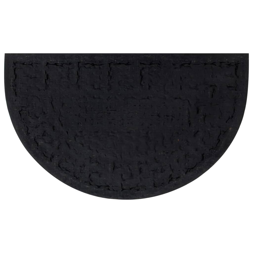 Vidaxx Fußmatte halbrund 45x75 cm Gummi und Kokosfaser
