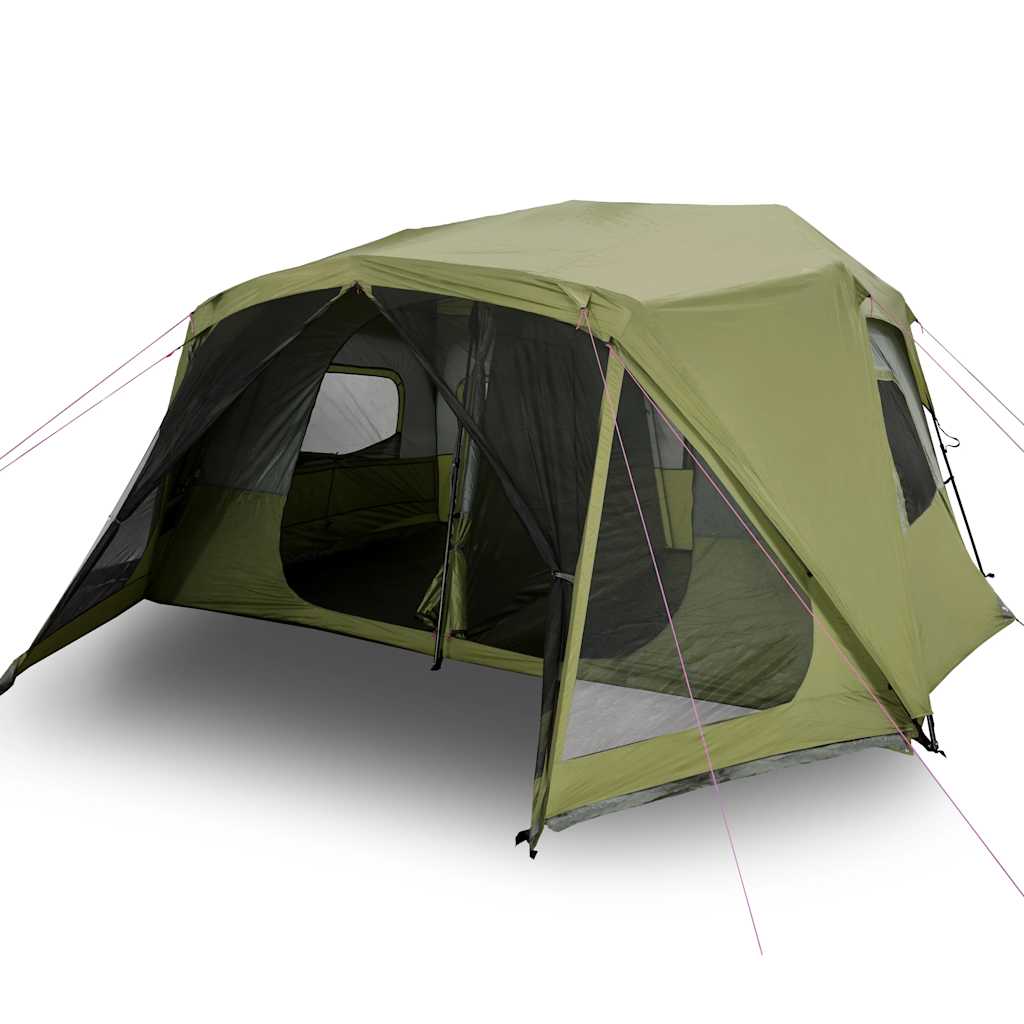 Vidaxl Tenda 10 persone impernettanti di 10 persone Green