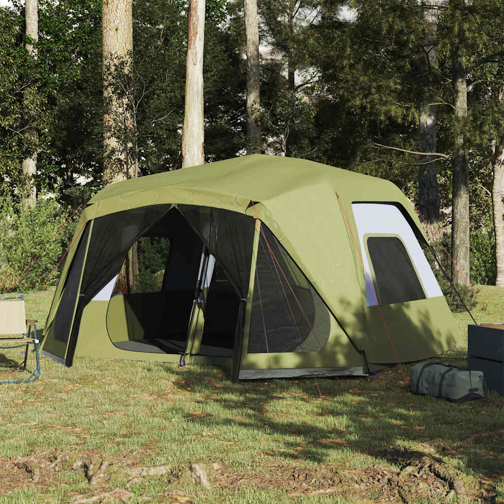 Vidaxl Tent 10-person Waterproof Fast Disconnecting Green