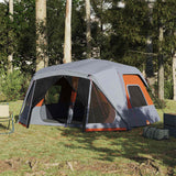 VidaXL Tent 10-person Waterproof Fast Donling Gray and Orange