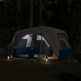 VidaXL tent with LED 10-person quick release light blue