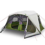 VidaXL tent with LED 10-person quick release light green