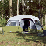 Vidaxl Tent 9-person waterproof with LED light blue