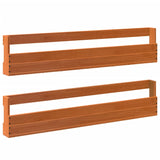 Vidaxl shoe racks 2 pcs 110x8.5x23.5 cm solid pine wax brown