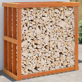 Vidaxxl Holzscheithalter 108x52x106 cm massives Kiefernholz, braun gewaschen