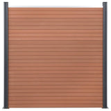 Vidaxl Fence Panel Set 180x186 CM HKC Brown