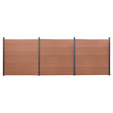 Vidaxl Panelu panelu ogrodzenia 526x186 cm HKC Brown