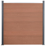 Vidaxl fence panel set 526x186 cm HKC Brown