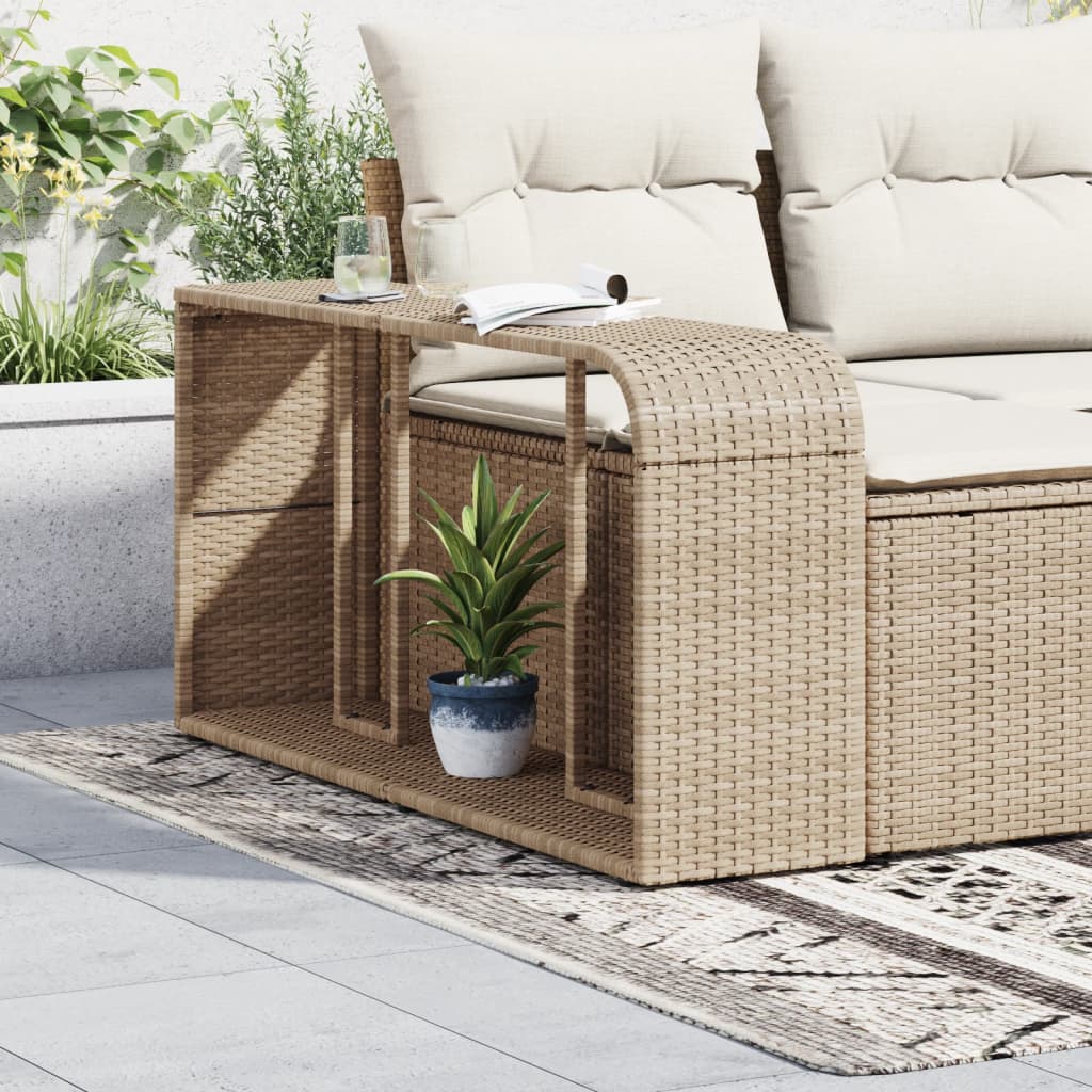 Vidaxl Storeges 2 St Poly Rattan Beige