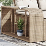 VidaXL Lagerregale 2 Stk. Poly Rattan Beige