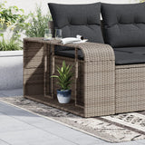 Vidaxx Lagerregale 2 Stk. Polyrattan grau