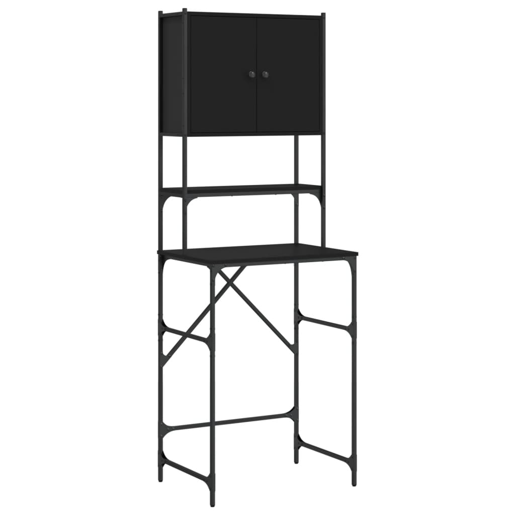 Gabinete de lavadora Vidaxl 68x48.5x194 cm negro