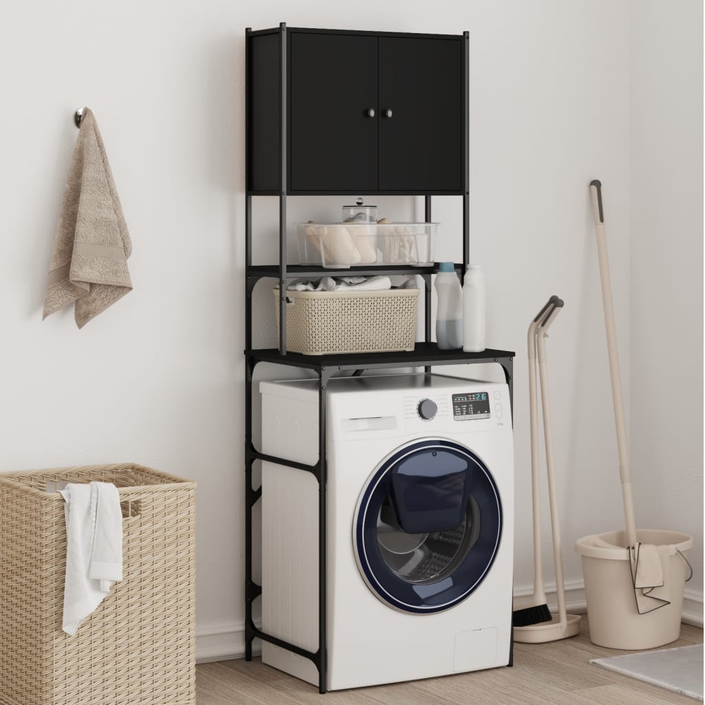 Vidaxl Washing Machine Cabinet 68x48.5x194 cm nero