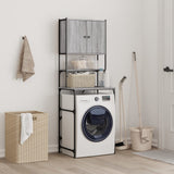 Vidaxl Washing Machine Cabinet 68x48.5x194 cm grå Sonoma eik farget