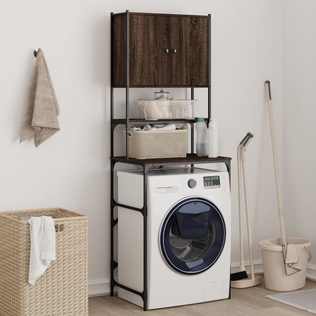 Vidaxx Waschmaschinenschrank 68 x 48,5 x 194 cm, Farbe Eiche braun